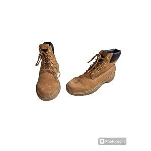 Timberland Boots Youth Boys Nubuck Wheat Color Waterproof 10960 Size 3.5